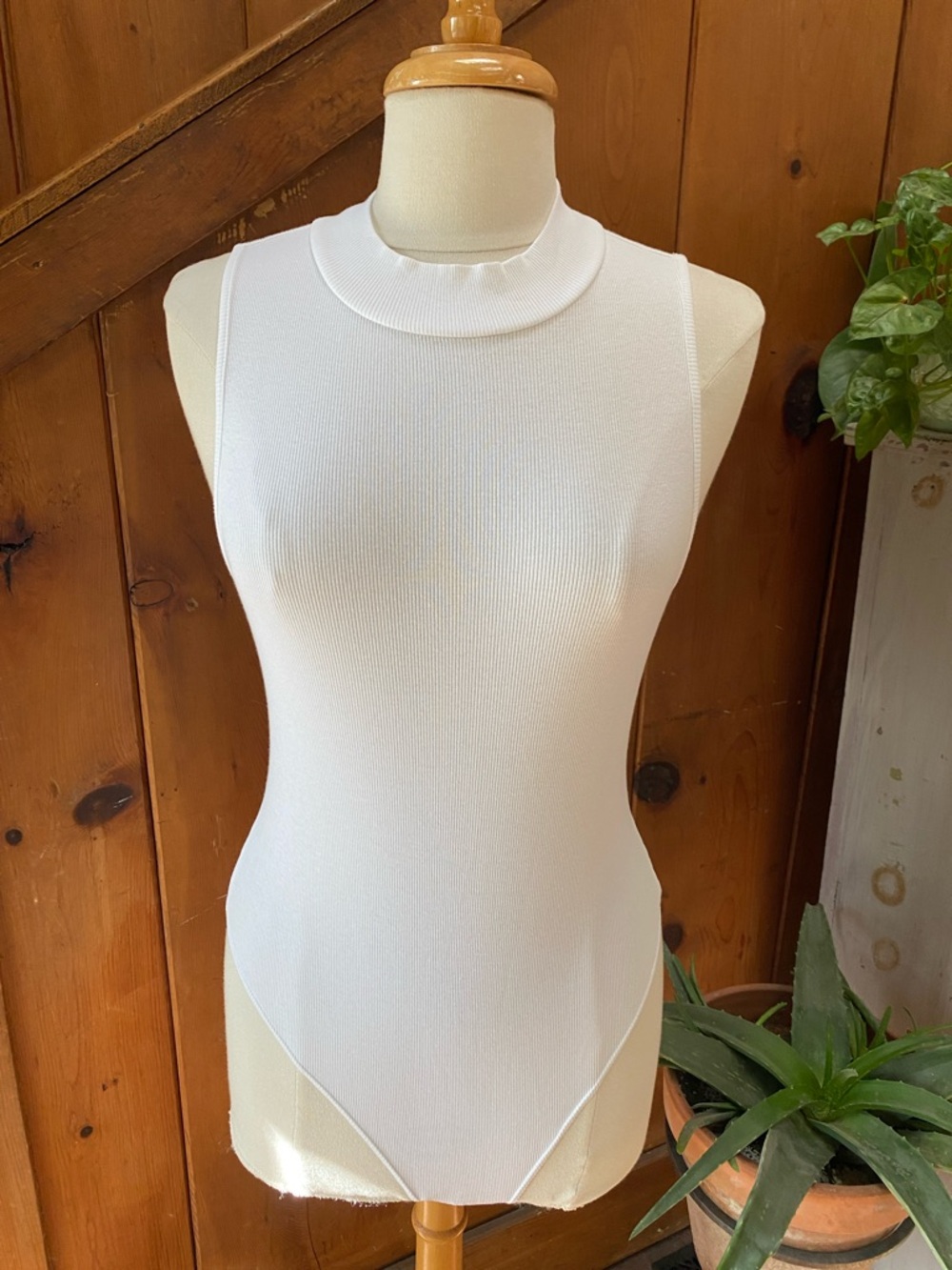 Banana Republic Mock Turtleneck Sleeveless Bodysuit